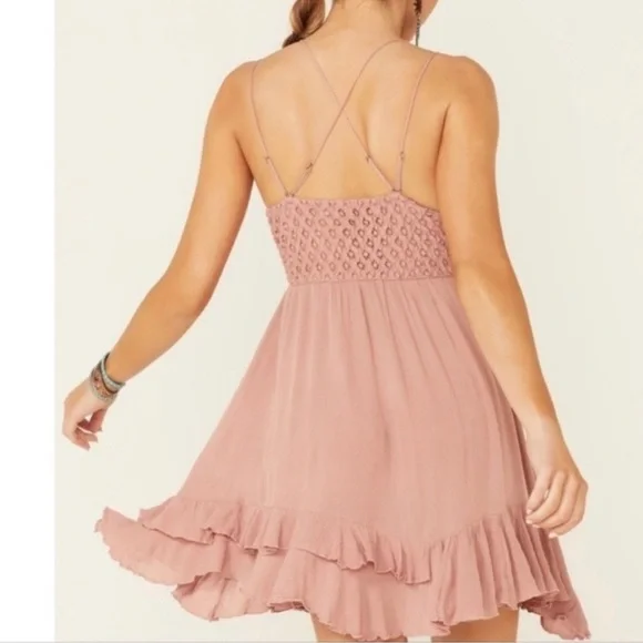 NWT Free People Adella Slip Dress Mid Length Small - Picture 2 of 3